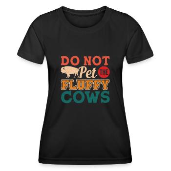Bison Büffel Yellowstone Park - Frauen Funktions-T-Shirt - Schwarz - Vorne - AI Model Female 172 light (172cm)
