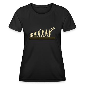 Biologe Evolution - Frauen Funktions-T-Shirt - Schwarz - Vorne - AI Model Female 172 light (172cm)