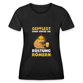 Gepflegt einen hinter die Rüstung römern Malle - Frauen Funktions-T-Shirt - Schwarz - Vorne - AI Model Female 172 light (172cm)