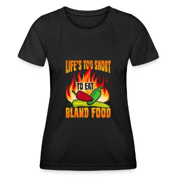 Chili Design für einen Habanero Chili-Liebhaber - Frauen Funktions-T-Shirt - Schwarz - Vorne - AI Model Female 172 light (172cm)