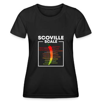 Scoville Skala Habanero Chili Liebhaber - Frauen Funktions-T-Shirt - Schwarz - Vorne - AI Model Female 172 light (172cm)