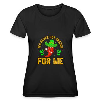 Mexikanisches Essen Habanero-Chili-Liebhaber - Frauen Funktions-T-Shirt - Schwarz - Vorne - AI Model Female 172 light (172cm)