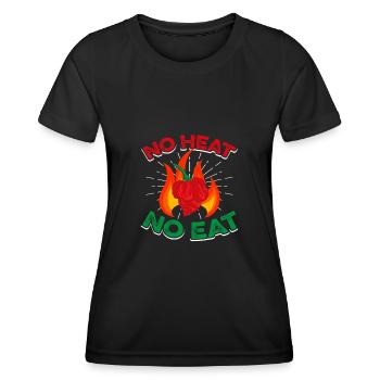Mexikanisches Food Habanero-Chili-Liebhaber - Frauen Funktions-T-Shirt - Schwarz - Vorne - AI Model Female 172 light (172cm)