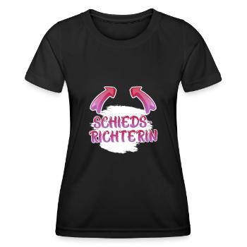 Arbitre - T-shirt sport Femme - noir - Devant - AI Model Female 172 light (172cm)