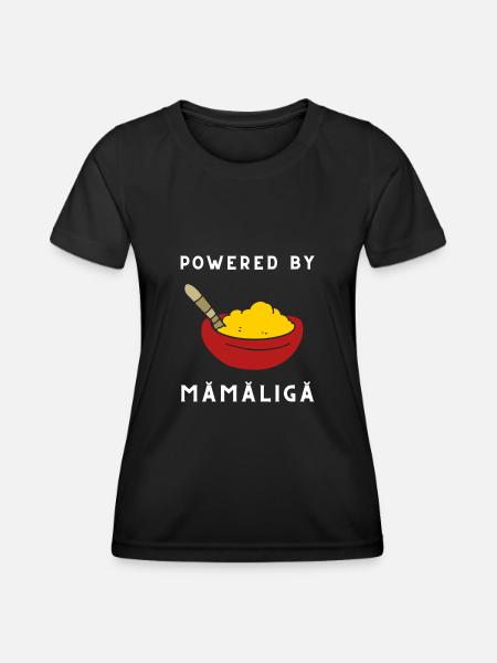 Mamaliga Romanian Moldovan Porridge Polenta - Frauen Funktions-T-Shirt - Schwarz