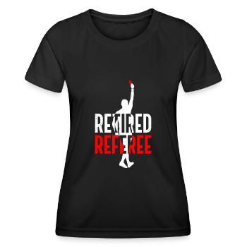 Schiedsrichter in Rente Schiri - Frauen Funktions-T-Shirt - Schwarz - Vorne - AI Model Female 172 light (172cm)