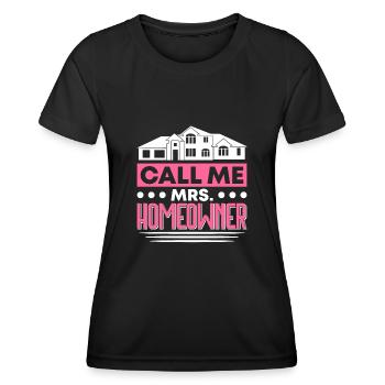 Propriétaire Propriétaire Cadeau Propriétaire Propriétaire - T-shirt sport Femme - noir - Devant - AI Model Female 172 light (172cm)