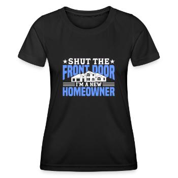 Propriétaire Propriétaire Cadeau Propriétaire Propriétaire - T-shirt sport Femme - noir - Devant - AI Model Female 172 light (172cm)