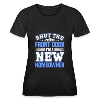 Propriétaire Propriétaire Cadeau Propriétaire Propriétaire - T-shirt sport Femme - noir - Devant - AI Model Female 172 light (172cm)