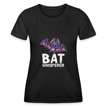 Bat Whisperer Fledermäuse Flughund Vampir - Frauen Funktions-T-Shirt - Schwarz - Vorne - AI Model Female 172 light (172cm)