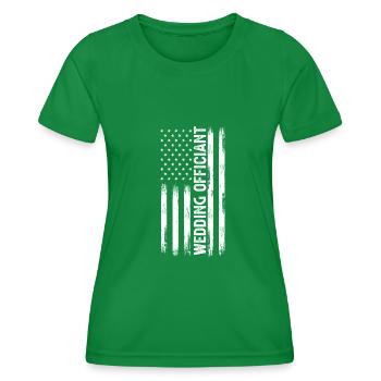 Registrar Registrar Registrar Wedding - Women's Functional T-Shirt - kelly green - Front - AI Model Female 172 dark (172cm)