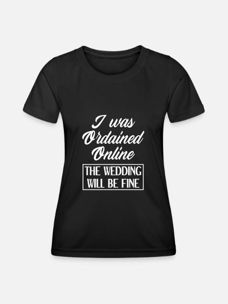 Registrar Registrar Registrar Wedding - Women's Functional T-Shirt - black