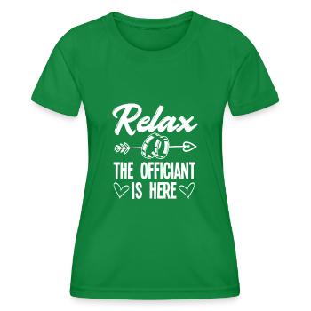 Registrar Registrar Registrar Wedding - Women's Functional T-Shirt - kelly green - Front - AI Model Female 172 dark (172cm)