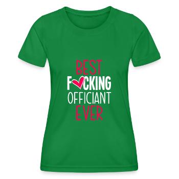 Registrar Registrar Registrar Wedding - Women's Functional T-Shirt - kelly green - Front - AI Model Female 172 dark (172cm)