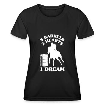 Lustige Pferderennen Pferderennen Geschenkidee - Frauen Funktions-T-Shirt - Schwarz - Vorne - AI Model Female 172 light (172cm)