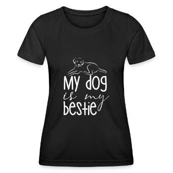 Mon chien est mon meilleur ami - T-shirt sport Femme - noir - Devant - AI Model Female 172 light (172cm)