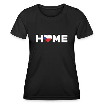 République tchèque Accueil Drapeau de la République tchèque - T-shirt sport Femme - noir - Devant - AI Model Female 172 light (172cm)