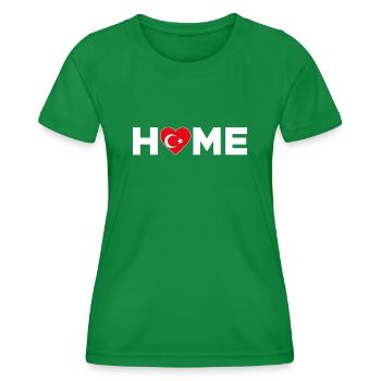 Turquie Accueil Turquie Drapeau Turquie Amour - T-shirt sport Femme - vert - Devant - AI Model Female 172 dark (172cm)