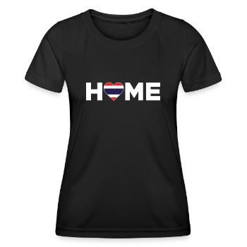 Thaïlande Accueil Thaïlande Drapeau Thaïlande Amour - T-shirt sport Femme - noir - Devant - AI Model Female 172 light (172cm)