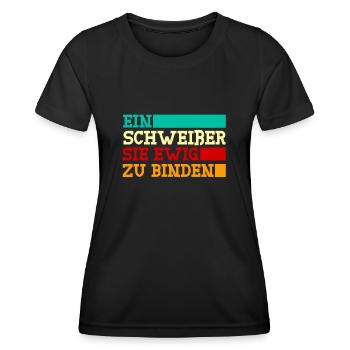 Schweißer Schweißnaht Schweißen - Frauen Funktions-T-Shirt - Schwarz - Vorne - AI Model Female 172 light (172cm)