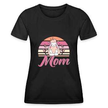 Schafzucht Landwirt Nutztier Schafe Geschenk - Frauen Funktions-T-Shirt - Schwarz - Vorne - AI Model Female 172 light (172cm)