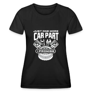 Automechaniker Teile - Frauen Funktions-T-Shirt - Schwarz - Vorne - AI Model Female 172 light (172cm)