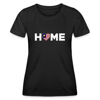 Malaisie Accueil Drapeau de la Malaisie - T-shirt sport Femme - noir - Devant - AI Model Female 172 light (172cm)