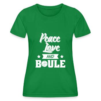 Boule Boulekugeln Pétanque Witz Boccia - T-shirt sport Femme - vert - Devant - AI Model Female 172 dark (172cm)