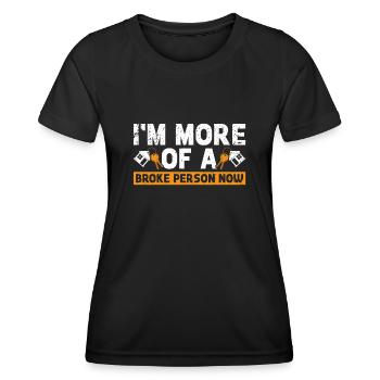 Ich bin Jetzt Noch Mehr Pleite Hausbesitzer - Frauen Funktions-T-Shirt - Schwarz - Vorne - AI Model Female 172 light (172cm)