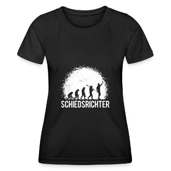 Schiedsrichter - Frauen Funktions-T-Shirt - Schwarz - Vorne - AI Model Female 172 light (172cm)