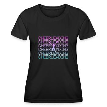 cheerleading - Frauen Funktions-T-Shirt - Schwarz - Vorne - AI Model Female 172 light (172cm)