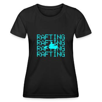 rafting à l’aviron - T-shirt sport Femme - noir - Devant - AI Model Female 172 light (172cm)