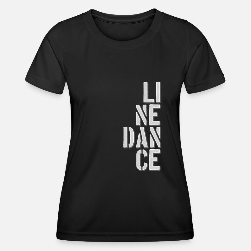 Line Dancing Line Dance - Women's Functional T-Shirt - black