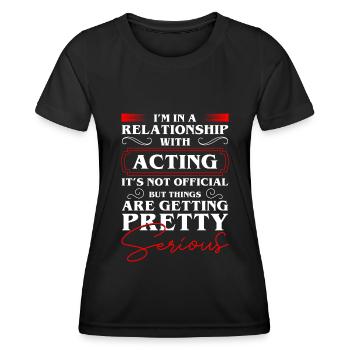 Schauspielerin Schauspiel Sänger Broadway - Frauen Funktions-T-Shirt - Schwarz - Vorne - AI Model Female 172 light (172cm)