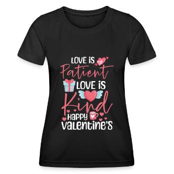 Valentine's Day Boyfriend In Love Affection - Women's Functional T-Shirt - black - Front - AI Model Female 172 light (172cm)