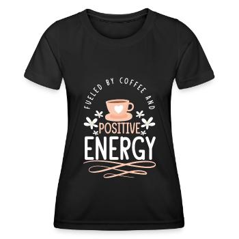 Positiv Mantra Stark - Frauen Funktions-T-Shirt - Schwarz - Vorne - AI Model Female 172 light (172cm)