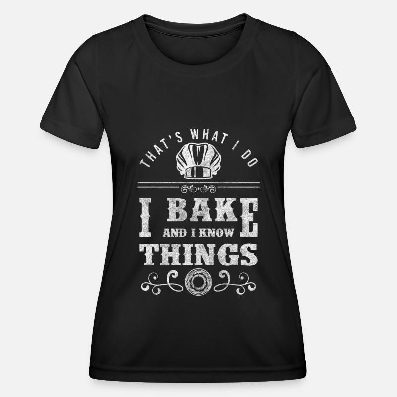 Baking Bun Cupcake - Women's Functional T-Shirt - black