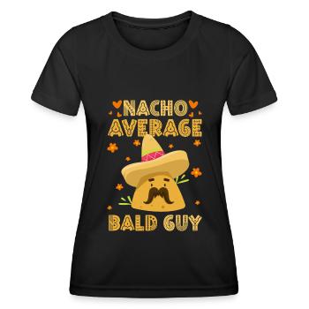 Frisur Glatzenträger Keine Haare - Frauen Funktions-T-Shirt - Schwarz - Vorne - AI Model Female 172 light (172cm)