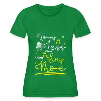 Art musicien - T-shirt sport Femme - vert - Devant - AI Model Female 172 dark (172cm)