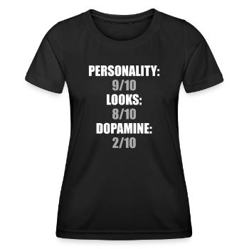 Funny Parkinsons Awareness - Women's Functional T-Shirt - black - Front - AI Model Female 172 light (172cm)