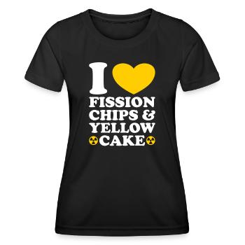 Funny Radiation Funny Nuclear Engineer - Women's Functional T-Shirt - black - Front - AI Model Female 172 light (172cm)