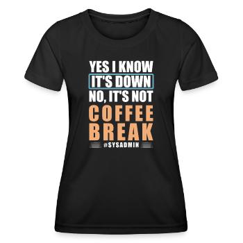 Network Administrator Network Engineer - Women's Functional T-Shirt - black - Front - AI Model Female 172 light (172cm)