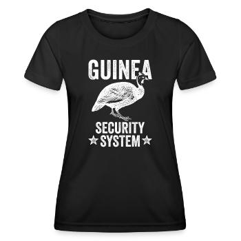 Lustiges Perlhuhn - Frauen Funktions-T-Shirt - Schwarz - Vorne - AI Model Female 172 light (172cm)