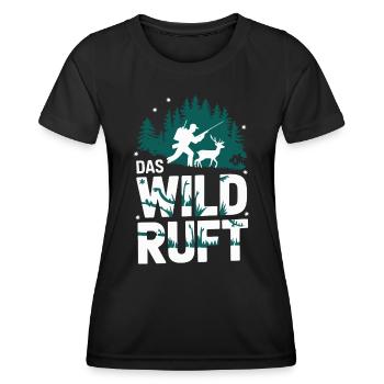 Hunter Hunting Hunting Hunting Clothing - Women's Functional T-Shirt - black - Front - AI Model Female 172 light (172cm)