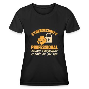 Cybersecurity Hackers IT Security - Women's Functional T-Shirt - black - Front - AI Model Female 172 light (172cm)