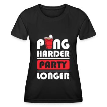Table de célébration de l’alcool de bière - T-shirt sport Femme - noir - Devant - AI Model Female 172 light (172cm)
