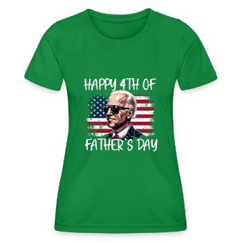 Joe Biden Joyeux 4e jour de la fête des pères - T-shirt sport Femme - vert - Devant - AI Model Female 172 dark (172cm)