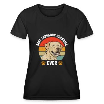 Yellow Labrador Retriever - Women's Functional T-Shirt - black - Front - AI Model Female 172 light (172cm)