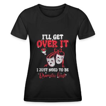 Drama Theater Weiblich Probleme - Frauen Funktions-T-Shirt - Schwarz - Vorne - AI Model Female 172 light (172cm)