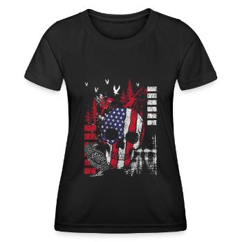 Style Motif Trash - T-shirt sport Femme - noir - Devant - AI Model Female 172 light (172cm)